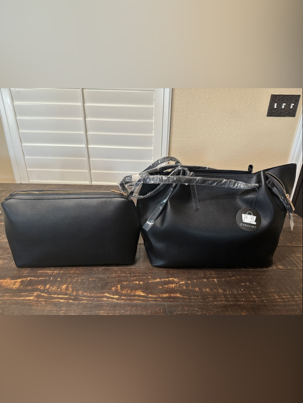 Women’s Black Purse , 2 Piece